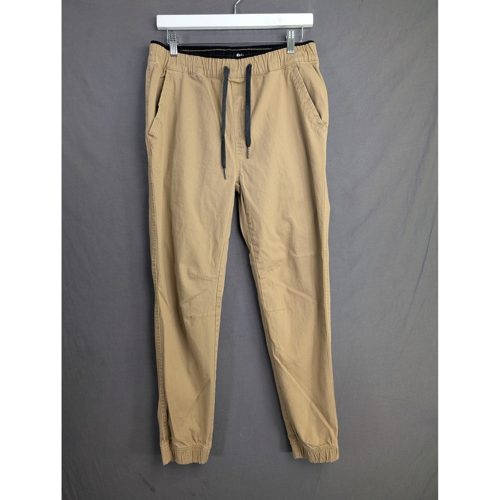 Plugg Unleashed Mens Tan Twill Jogger Pants Size S 8416